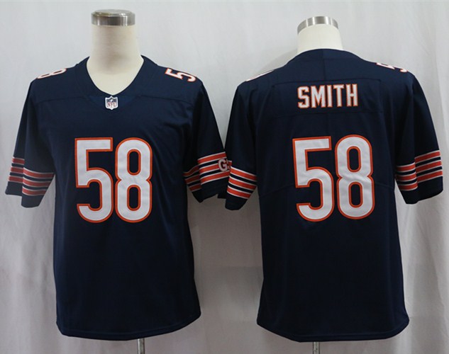 Men's Chicago Bears Roquan Smith #58 Navy Jersey